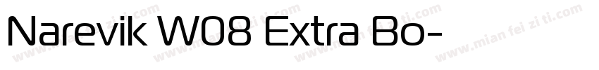 Narevik W08 Extra Bo字体转换